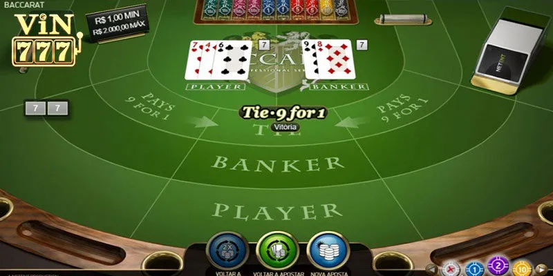 Luật chơi game bài Baccarat Vin777 newbie cần biết