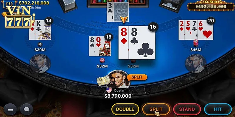 Bí quyết giúp anh em thắng lớn khi giải trí cùng game bài Blackjack Vin777