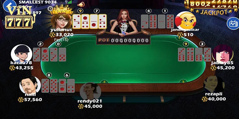 Các blocking game bài domino Vin777 cơ bản